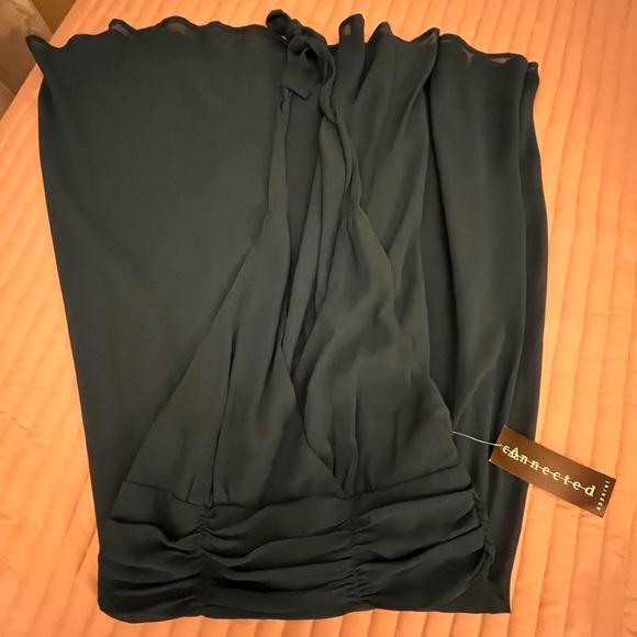 Beautiful Teal Halter Dress - Picture 3 of 3